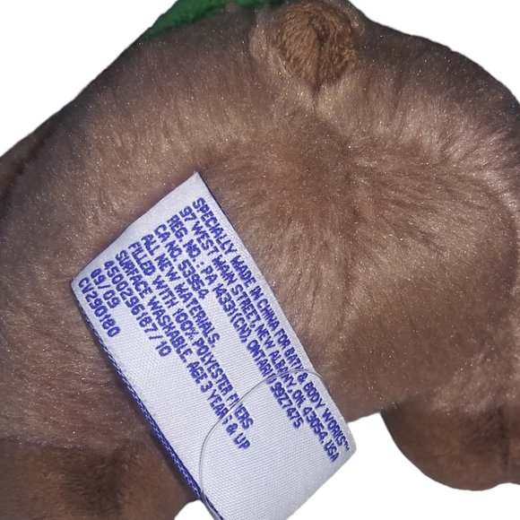 Bath & Body Works Reindeer Green Collar Stuffed Animal Holiday Moose Plush 2009 - Picture 6 of 8